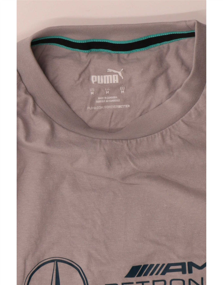 Puma T-Shirt Graphic Homme Gris Moyen Coton