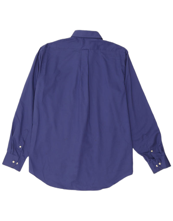 Chaps Chemise Homme Taille 16 1/2 Grand Coton Bleu