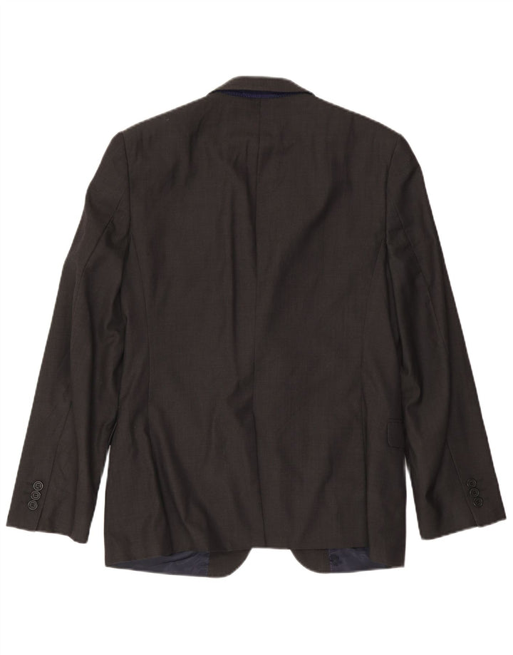 Ted Baker Veste Blazer 2 Boutons Homme UK 38 Laine Gris Moyen