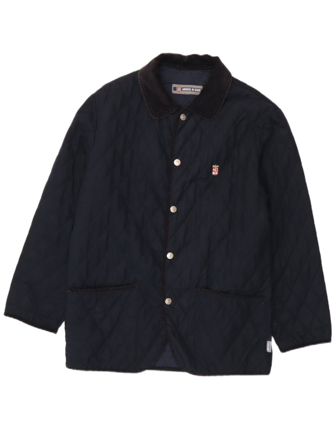 Armata Di Mare Veste matelassée pour homme UK 40 Large Bleu Marine Polyester