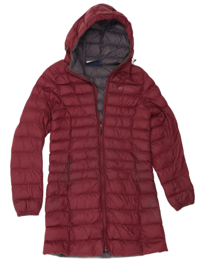 Mountain Warehouse Veste rembourrée à capuche pour femme UK 12 Medium Bordeaux Nylon