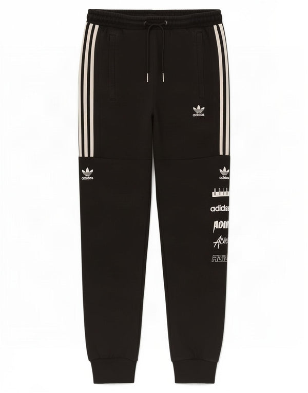 Adidas Pantalon de survêtement graphique pour homme en coton noir Taille S