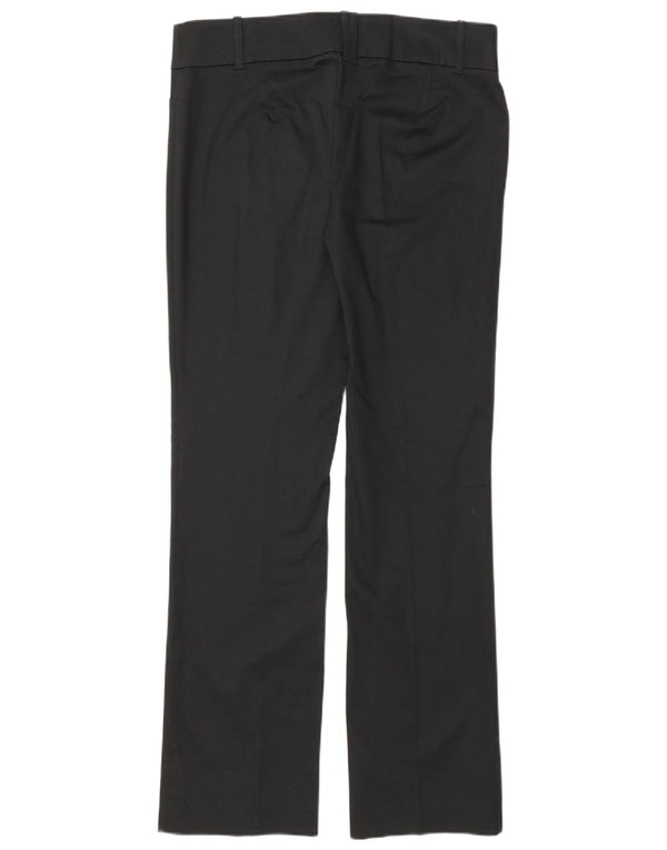 Zara Pantalon décontracté droit pour femme EU 40 Medium W30 L30 Coton noir