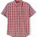 Levi's Chemise à Manches Courtes Homme Grand Carreau Rouge