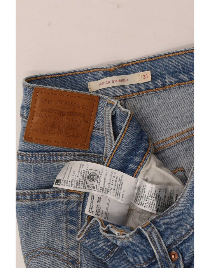 Levi's Jean Droit Wedgie Femme W31 L28 Bleu Coton