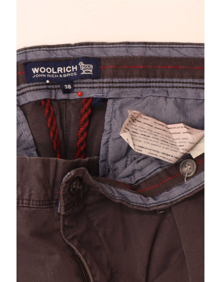 Woolrich Pantalon Chino Droit Homme W38 L32 Gris Coton