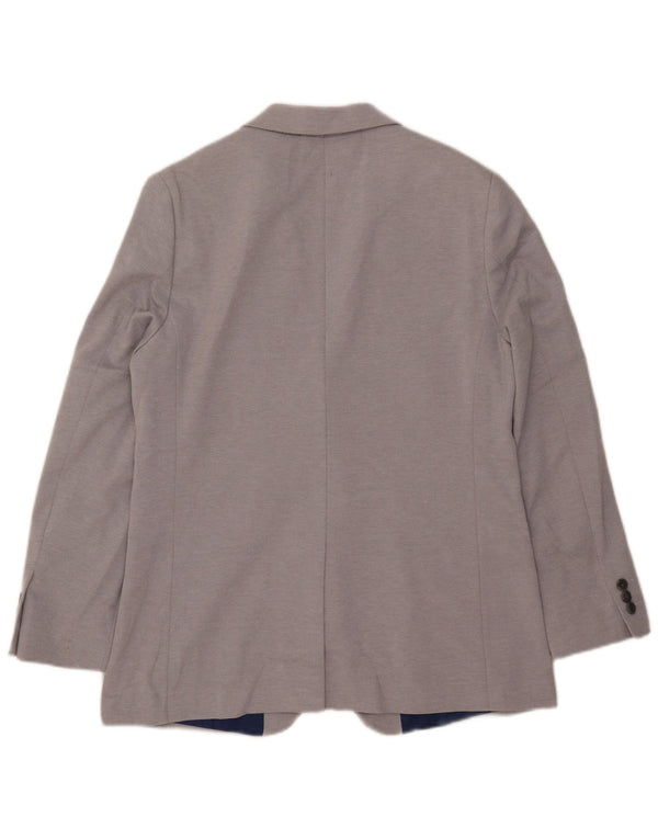 Marks & Spencer Veste blazer slim à 2 boutons pour homme UK 40 Large Gris Polyester