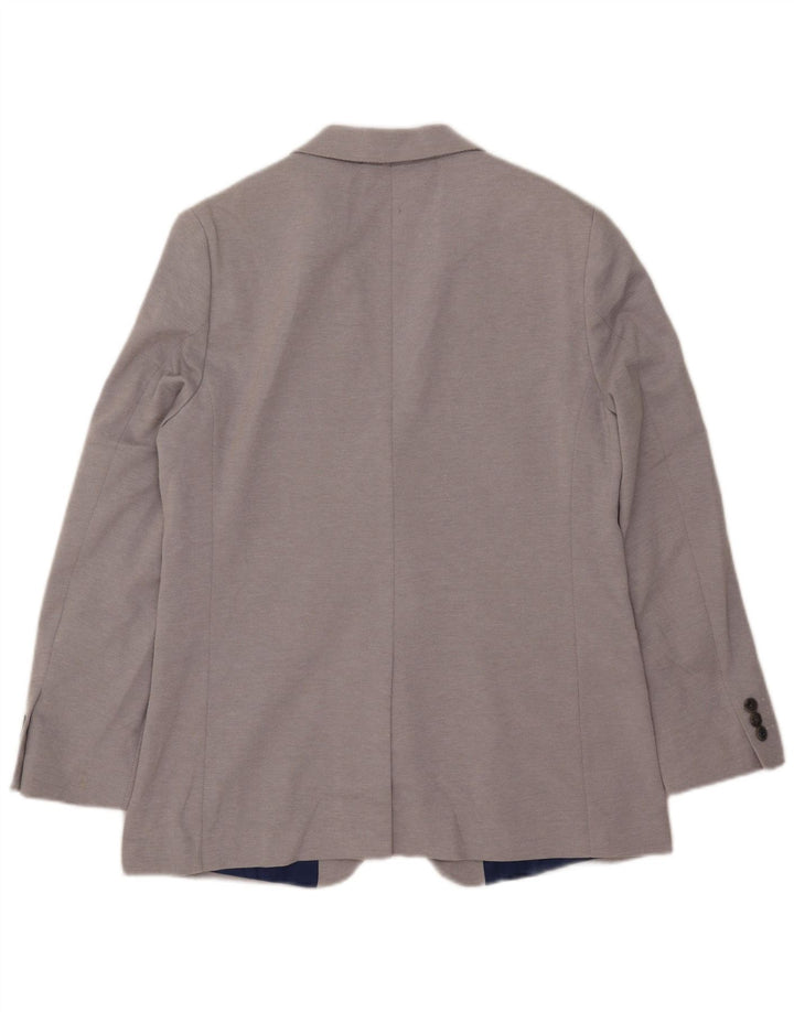 Marks & Spencer Veste blazer slim à 2 boutons pour homme UK 40 Large Gris Polyester
