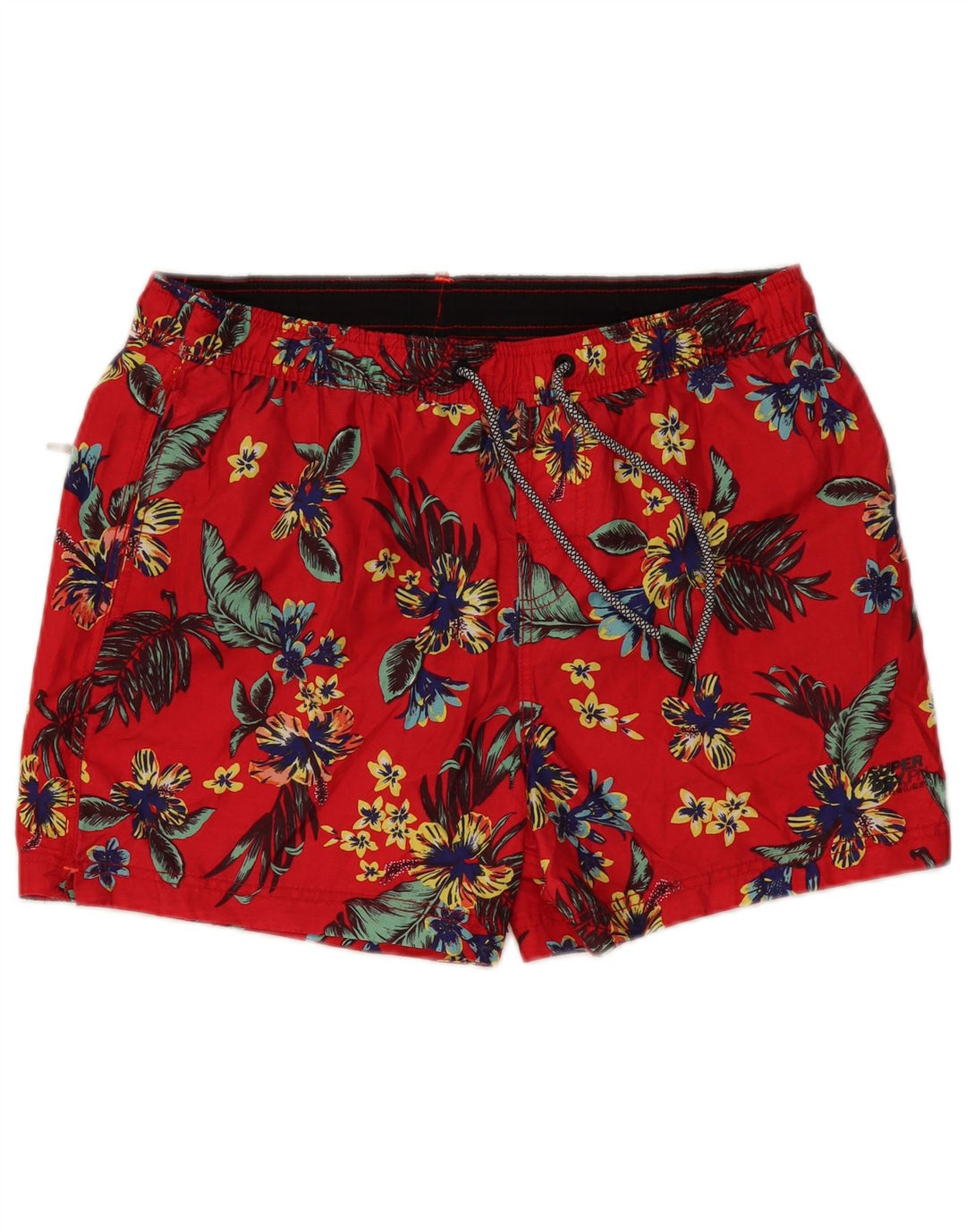 SUPERDRY Short de Bain Homme 2XL Rouge Floral Polyester