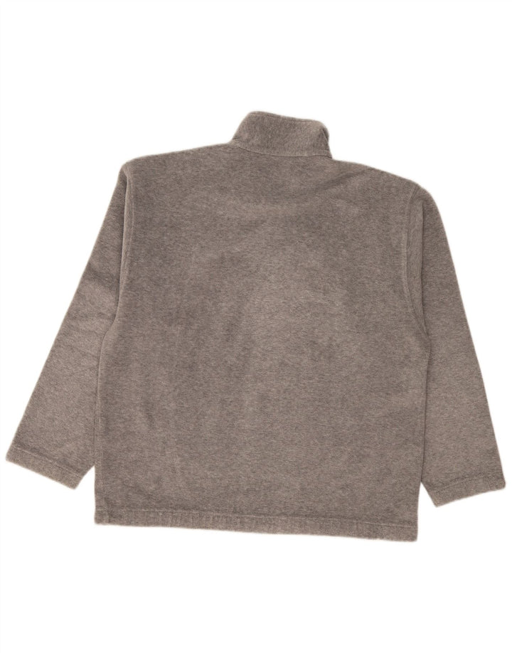 Sergio Tacchini Pull polaire à col zippé pour homme, grand gris