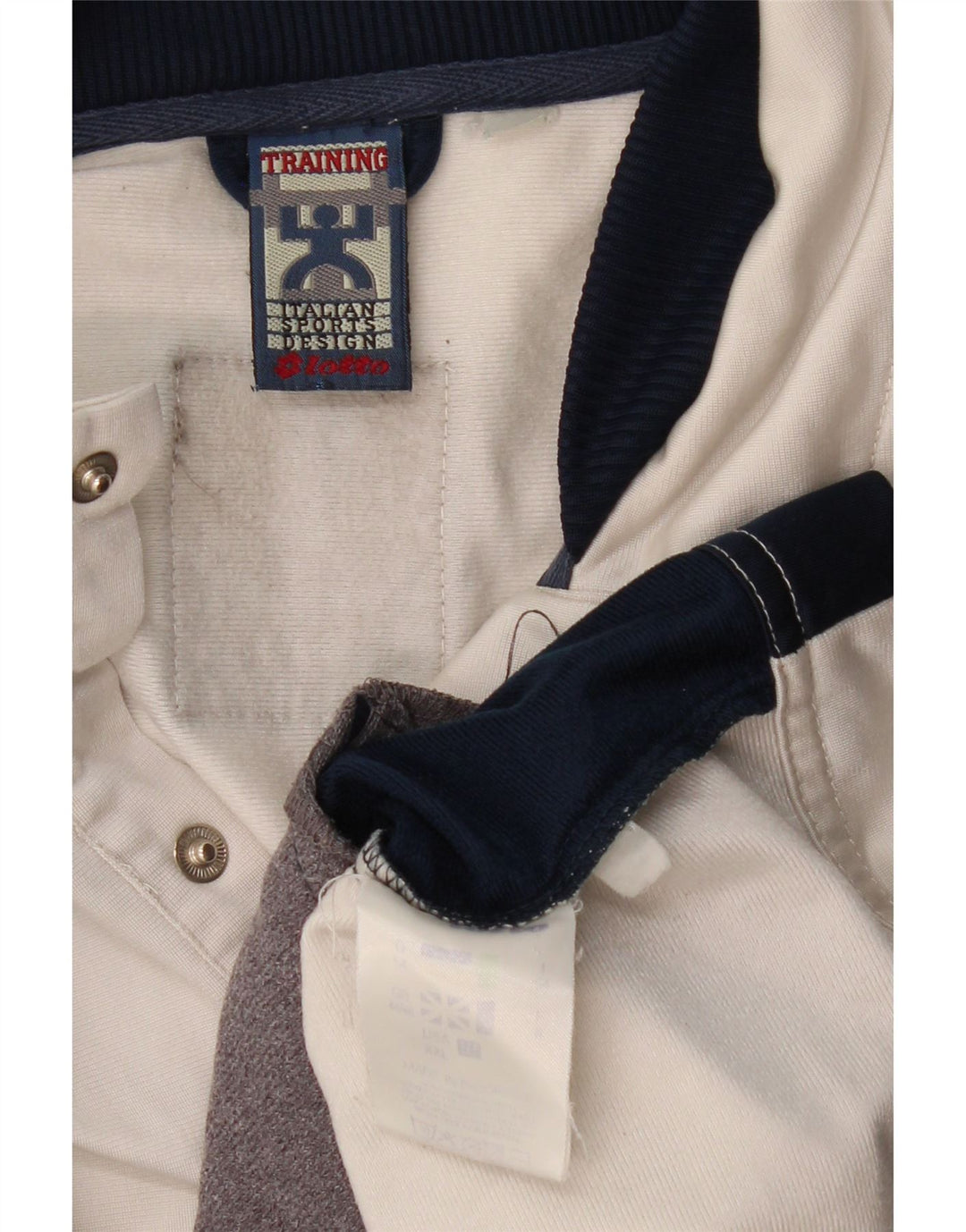 LOTTO Veste de Survêtement Homme UK 44/46 2XL Blanc Colorblock Polyester