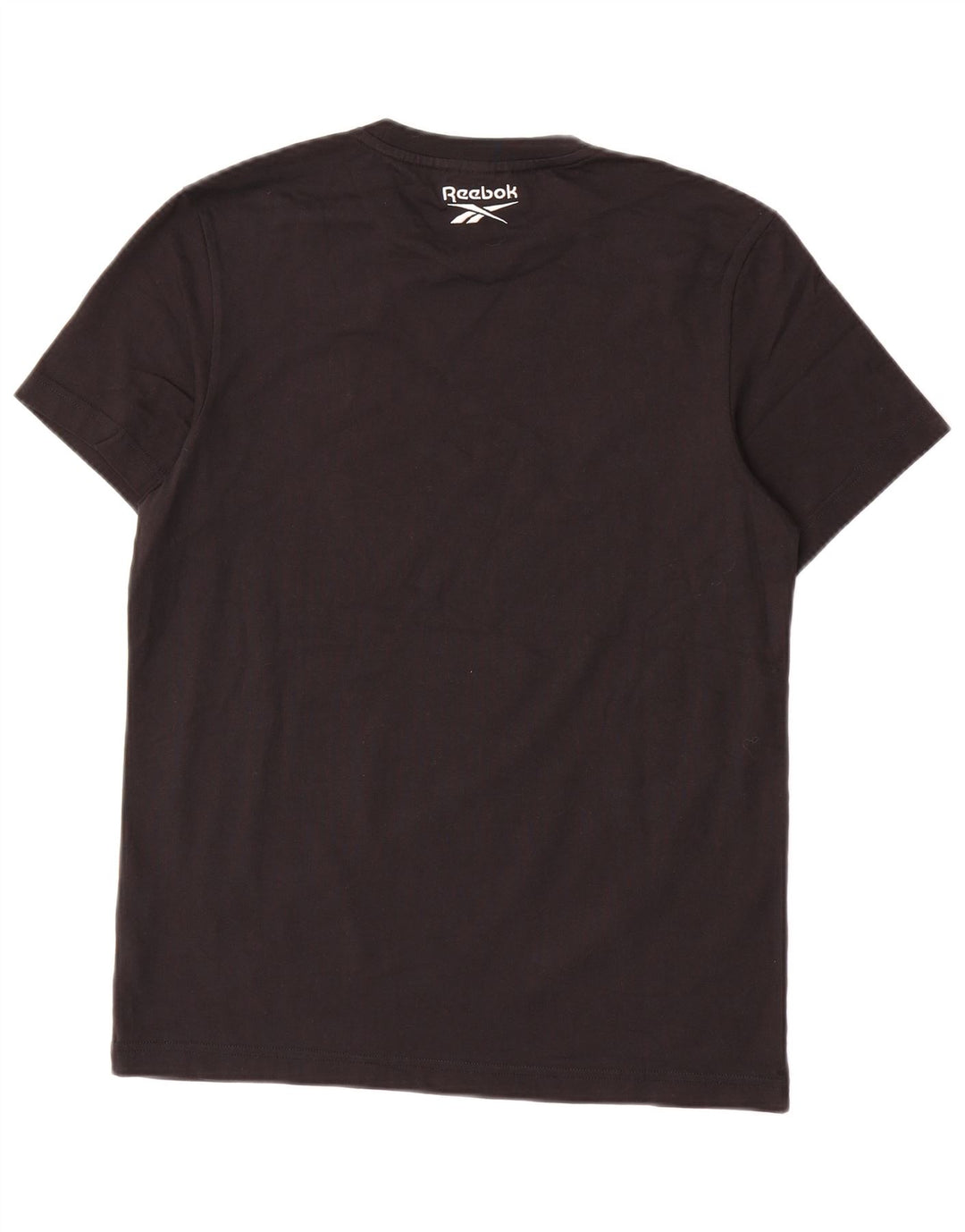 REEBOK Mens Graphic T-Shirt Top Medium Black Cotton