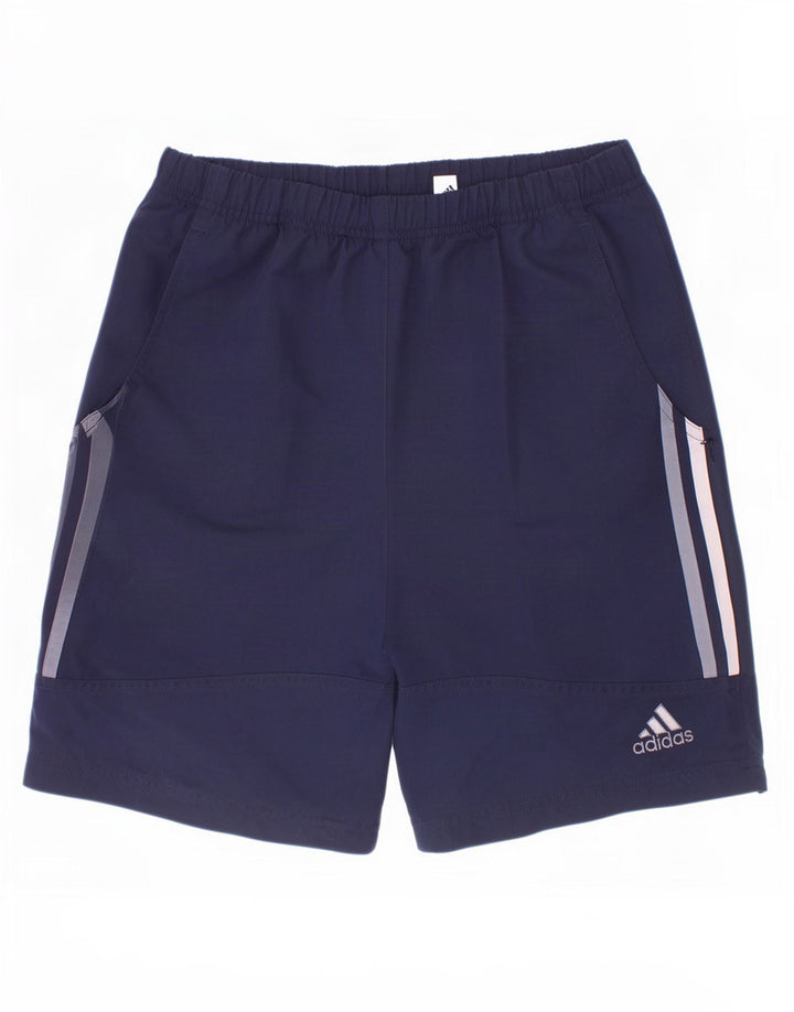 Adidas Short de Sport Garçon 11-12 Ans Bleu Marine Polyester