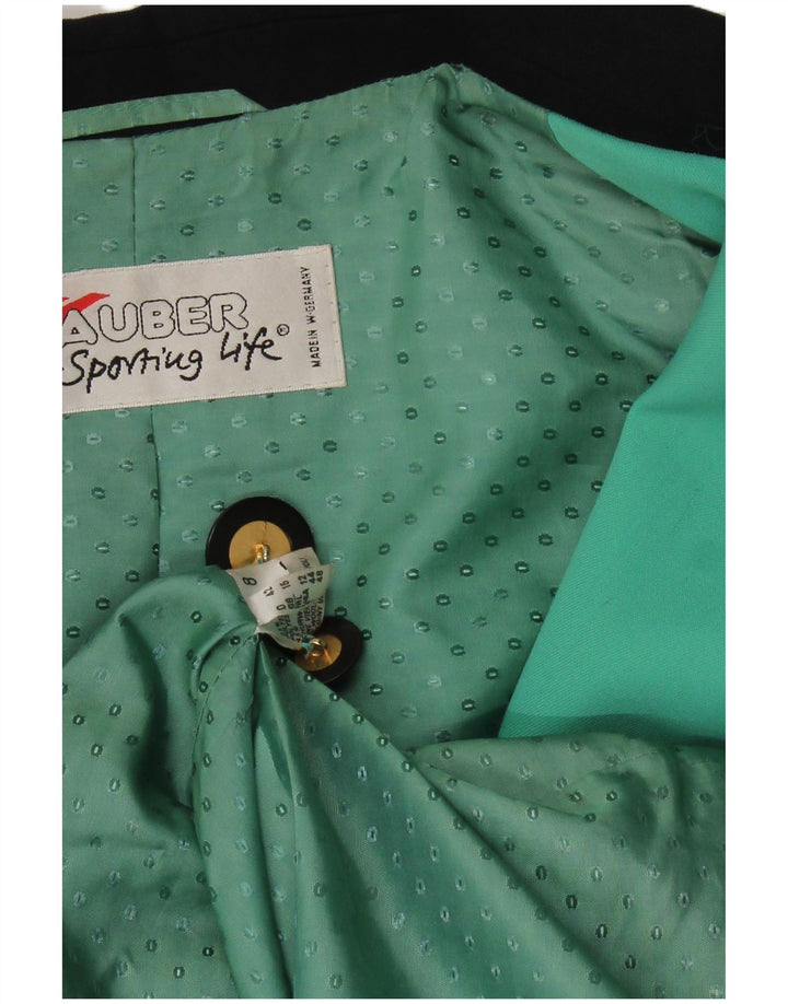 HAUBER Veste blazer double boutonnage pour femme UK 16 Large Turquoise