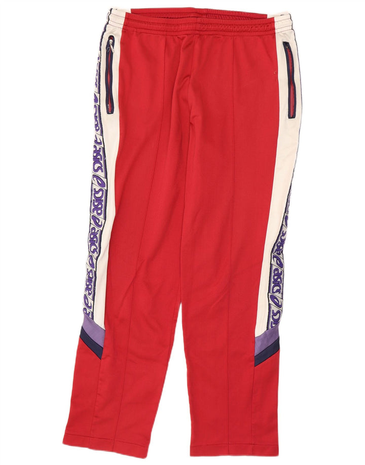 Asics Pantalon de Survêtement Graphique IT 52 Large Rouge Polyamide Colorblock Homme