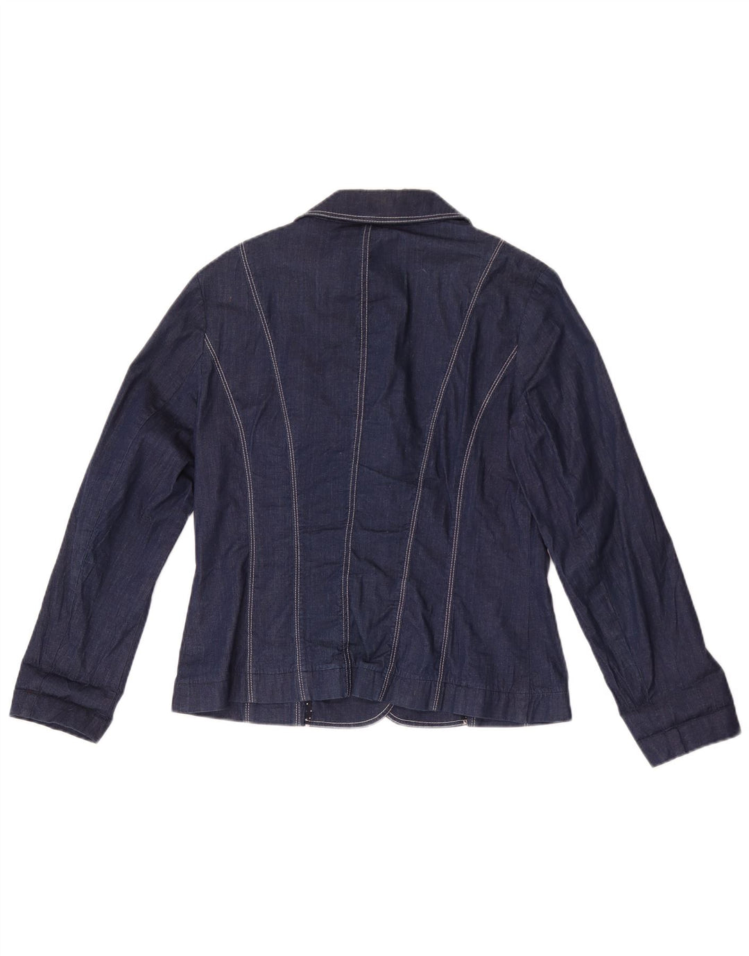 Conrad Veste blazer en jean à 3 boutons pour femme US 8 Bleu marine moyen