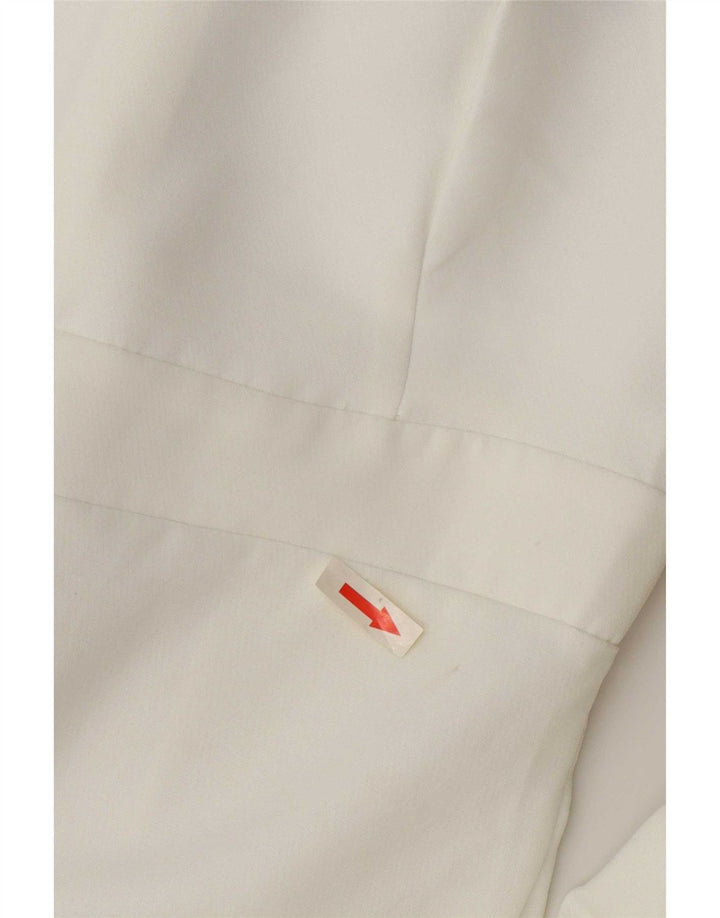 Zara Femme Combinaison Sans Bretelles UK 8 Petit Polyester Blanc