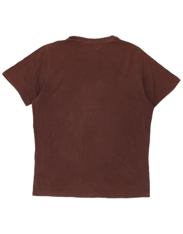 Kappa T-Shirt Graphique Homme Marron Moyen Coton