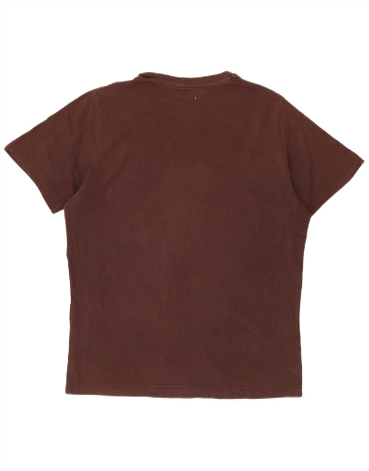 Kappa T-Shirt Graphique Homme Marron Moyen Coton