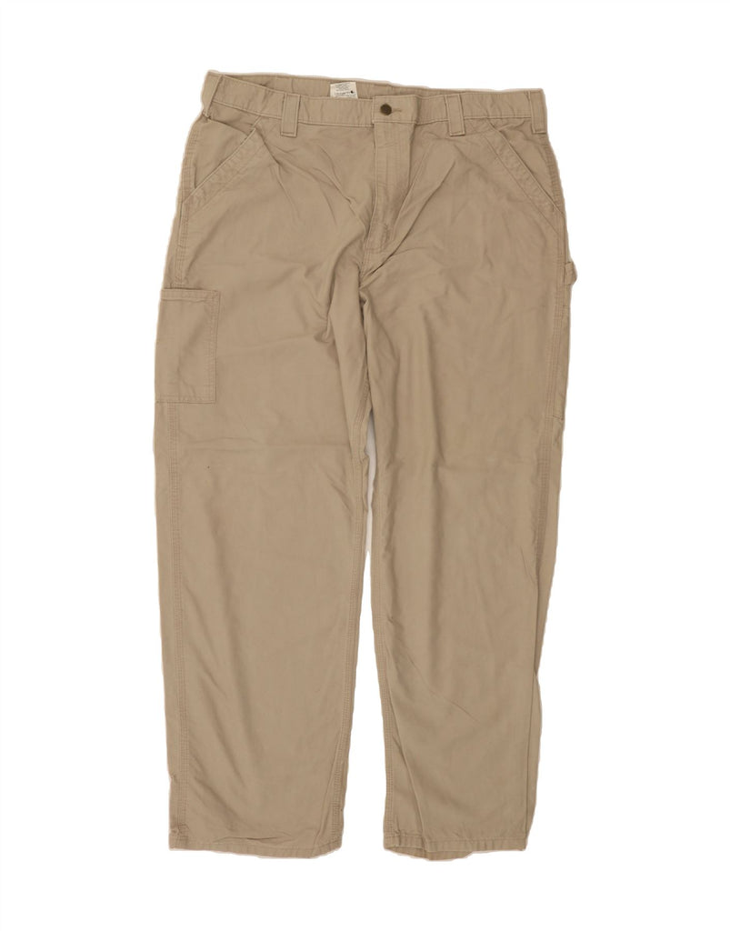 CARHARTT Mens Straight Cargo Trousers W40 L32 Beige Cotton Vintage Carhartt and Second-Hand Carhartt from Messina Hembry 