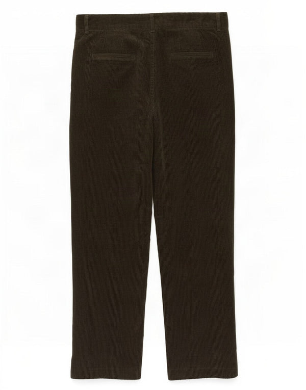 Stefanel Pantalon court fuselé en velours côtelé pour femme IT 42 Medium W28 L26 Kaki