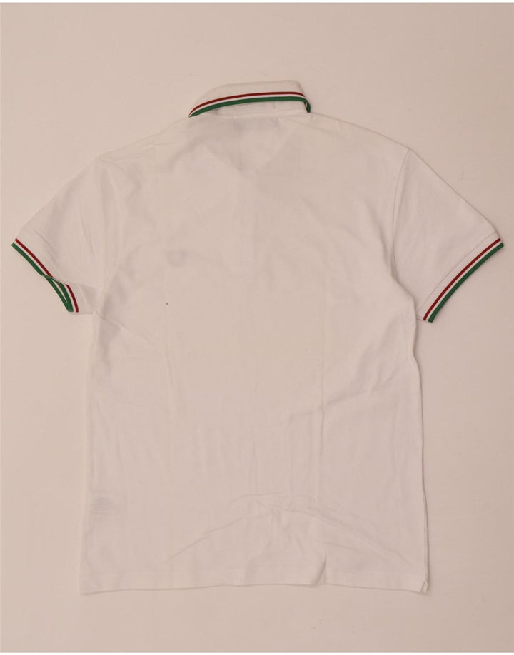 Fred Perry Polo Léger et Stretch Homme Blanc Moyen Coton
