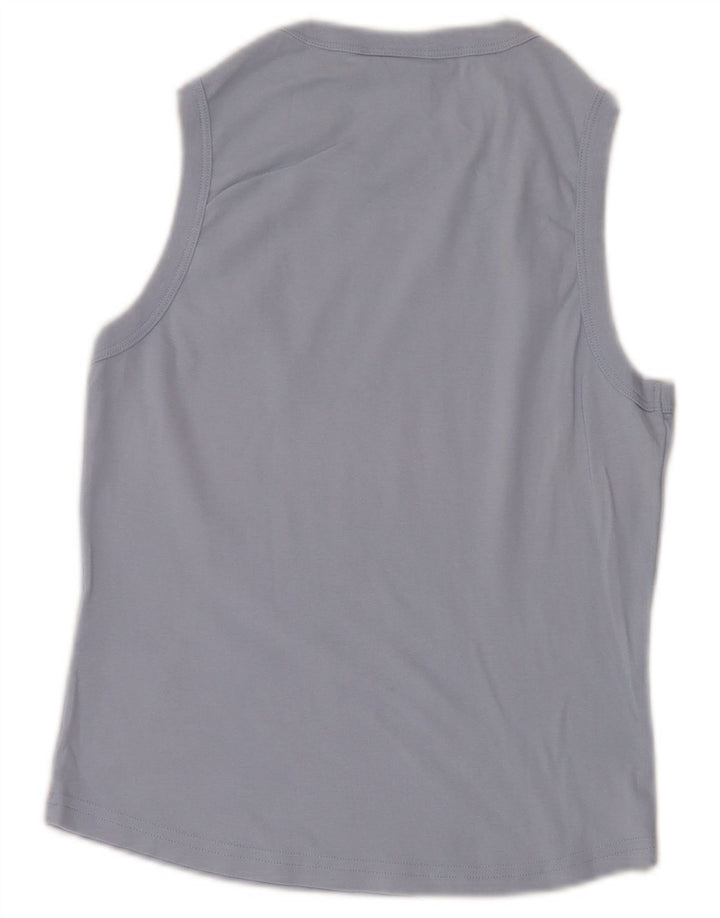Reebok Débardeur Femme UK 16 Large Bleu Coton