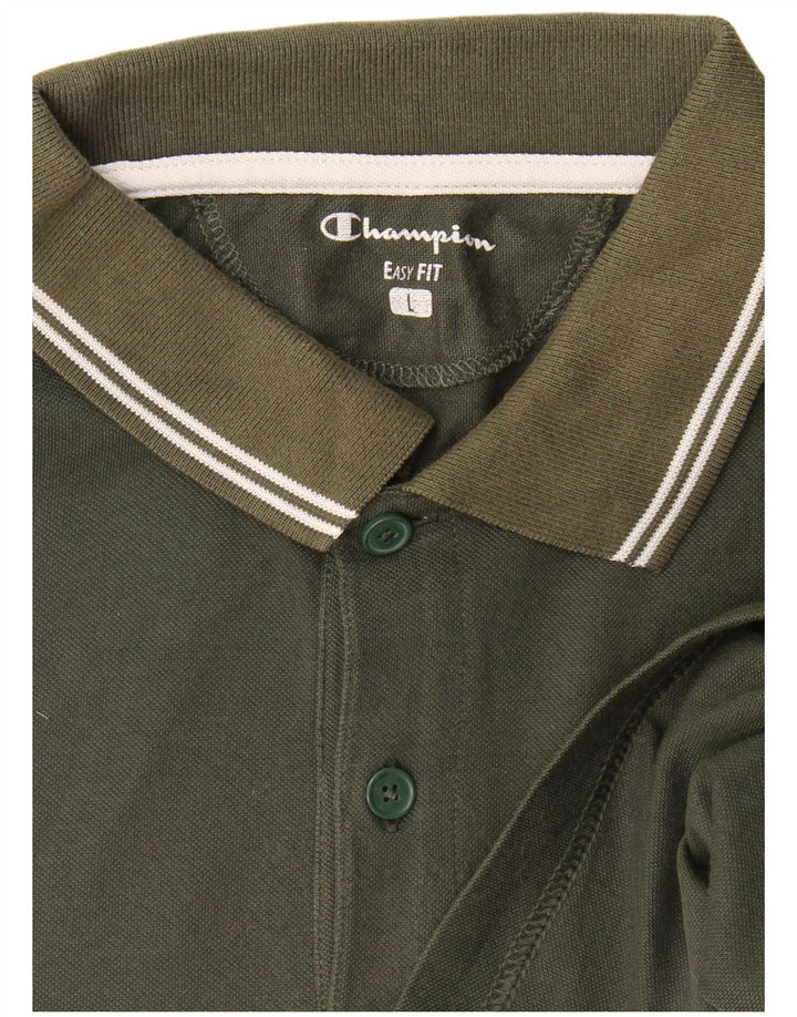 Champion Polo Easy Fit Homme Kaki Large