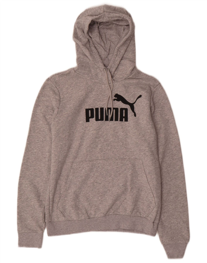 Puma Pull à capuche graphique pour femme UK 12 Gris moyen