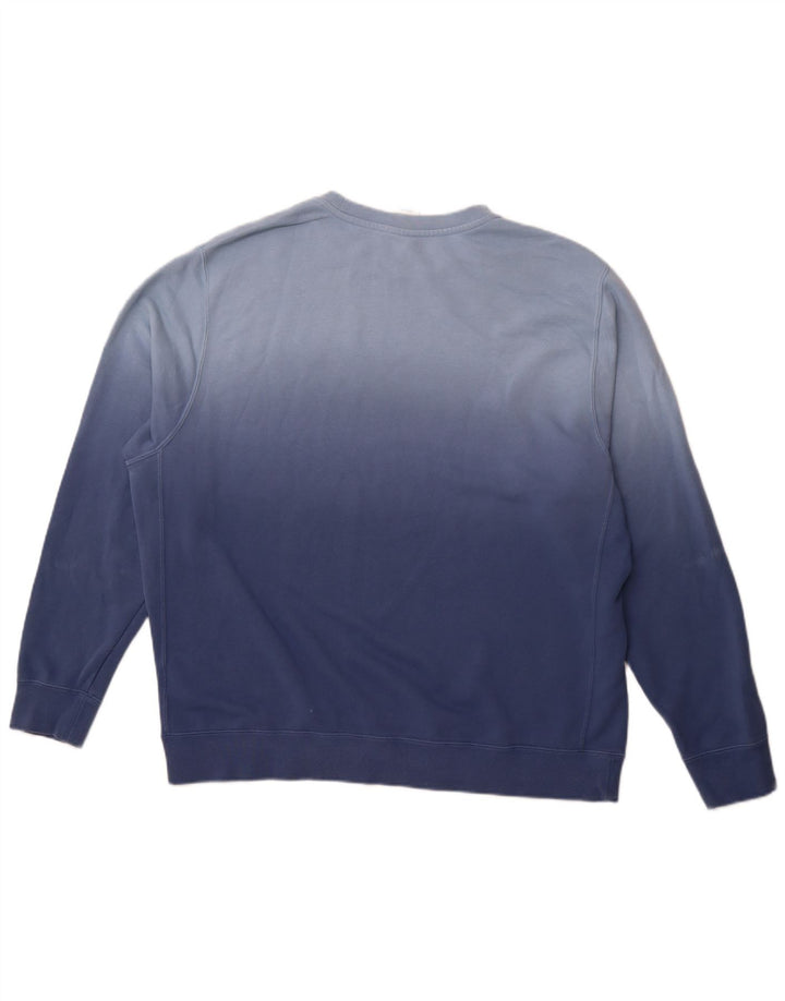 NIKE Sweat-shirt pour homme XL en coton color block bleu