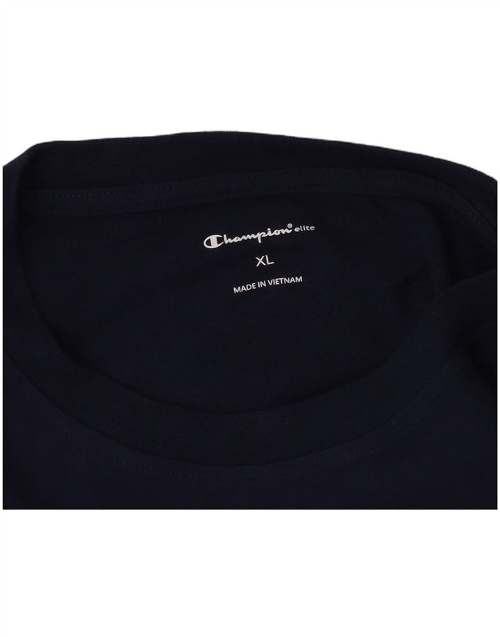 Champion T-Shirt Graphique Homme XL Bleu Marine