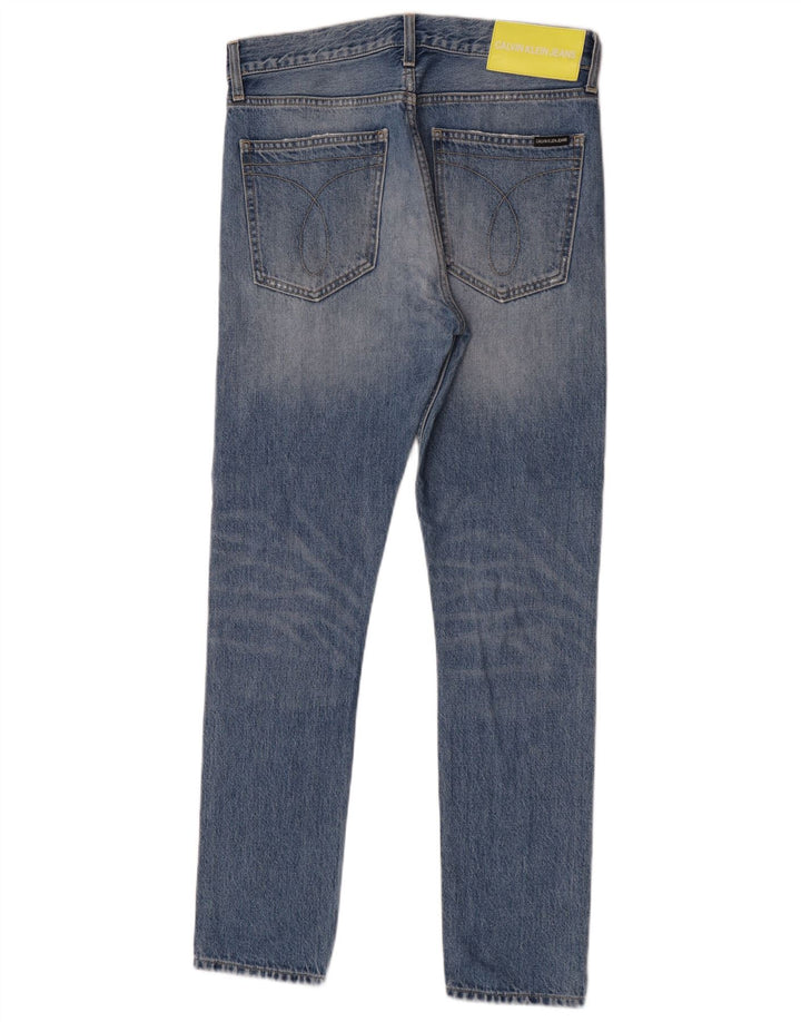 Calvin Klein Jean slim effet vieilli W29 L30 pour homme en coton bleu