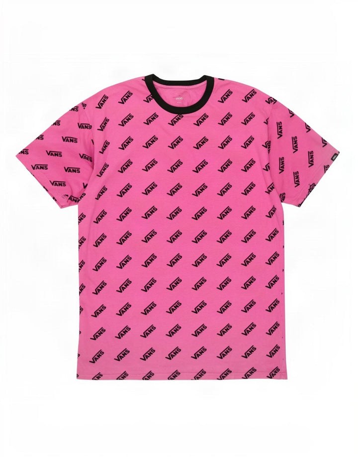 Vans T-shirt graphique pour hommes, grand coton rose