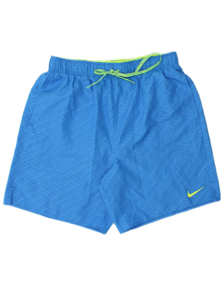 Nike Short de sport pour homme Bleu moyen en polyester géométrique