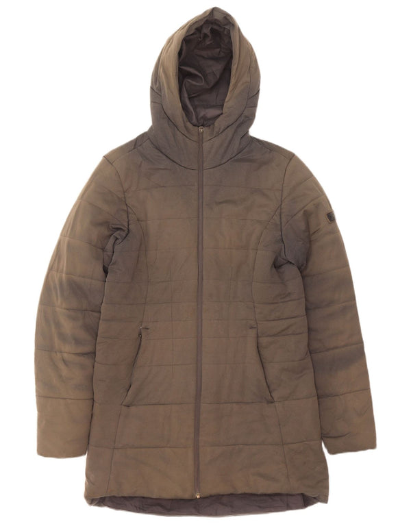 Berghaus Manteau rembourré à capuche pour femme UK 44 Large Gris Polyester