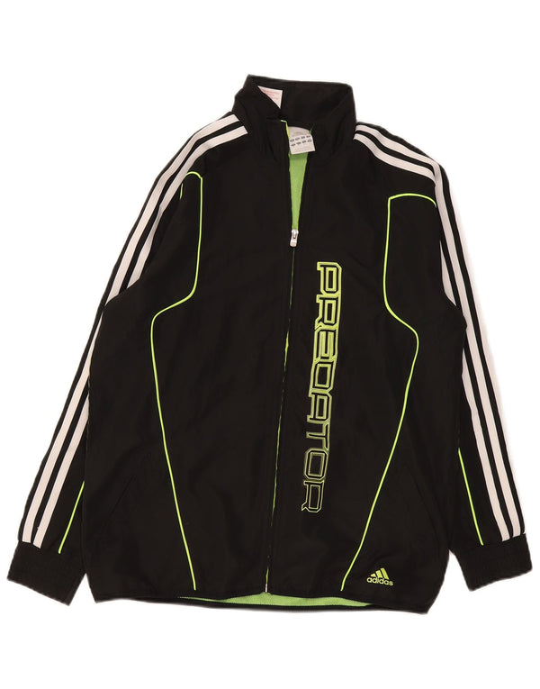 Adidas Veste de survêtement graphique pour garçon 13-14 ans Grand Noir Polyester