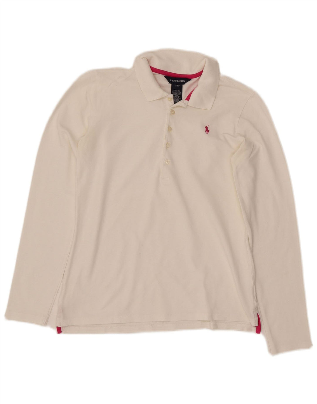 Ralph Lauren Polo à manches longues pour fille 13-14 ans XL Blanc Coton