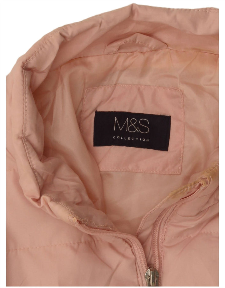 Marks & Spencer Veste matelassée pour femme UK 14 Large Rose
