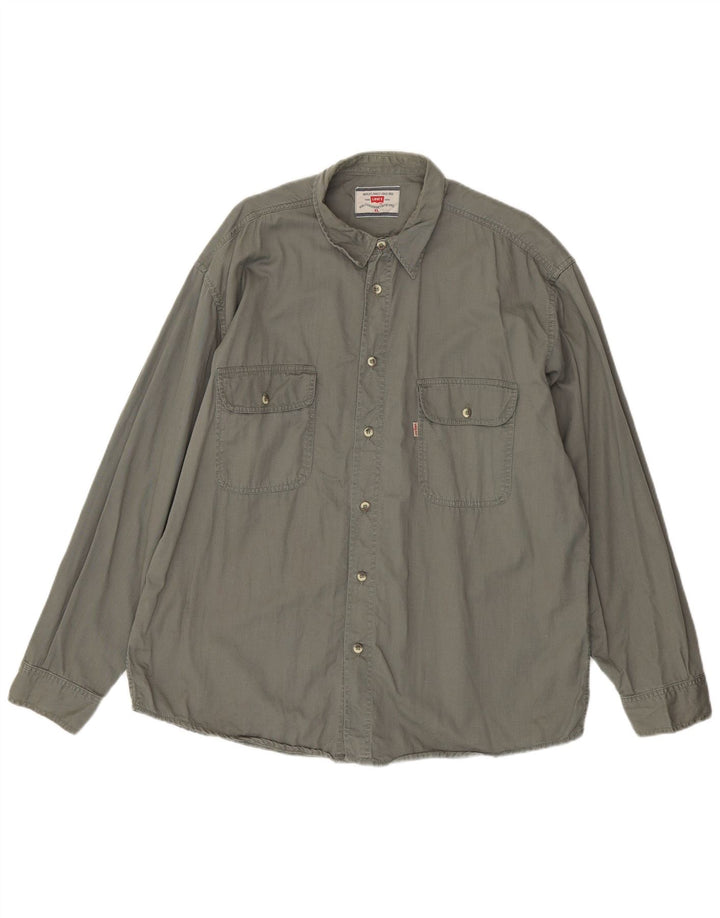 LEVI'S Chemise Homme XL Gris Coton