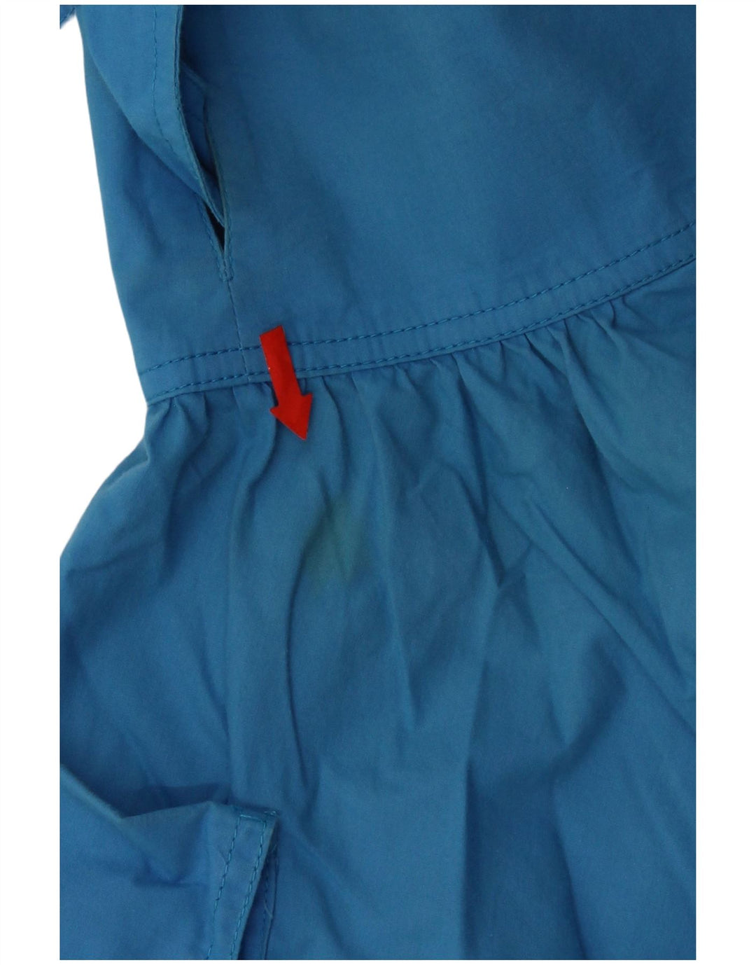 vintage Femme A-Line Jupe Petit W27 Bleu Coton