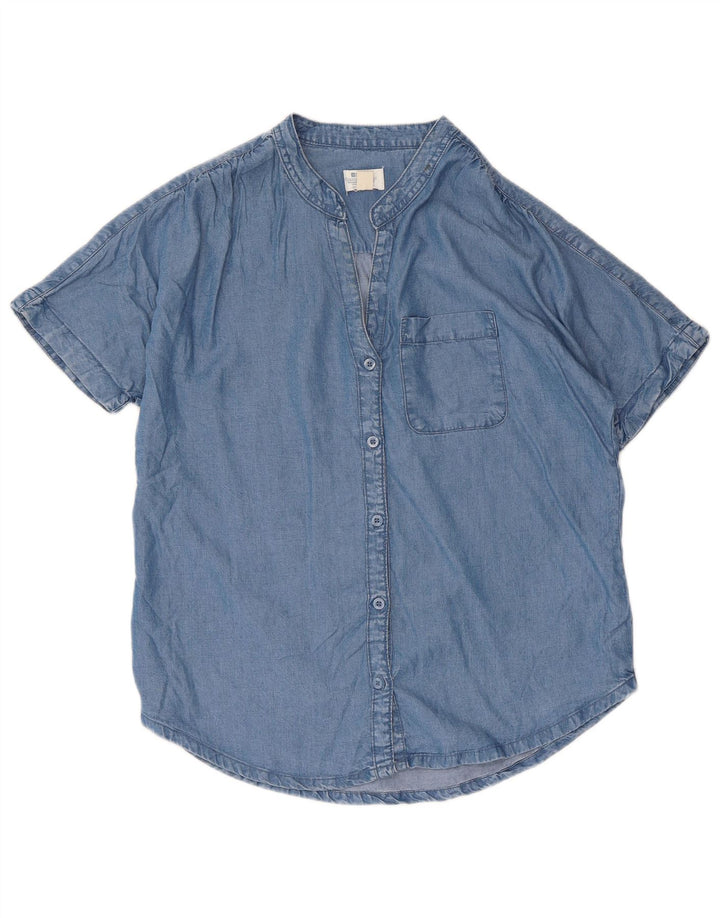 Mountain Warehouse Chemise surdimensionnée à manches courtes pour femme UK 10 Petit Bleu