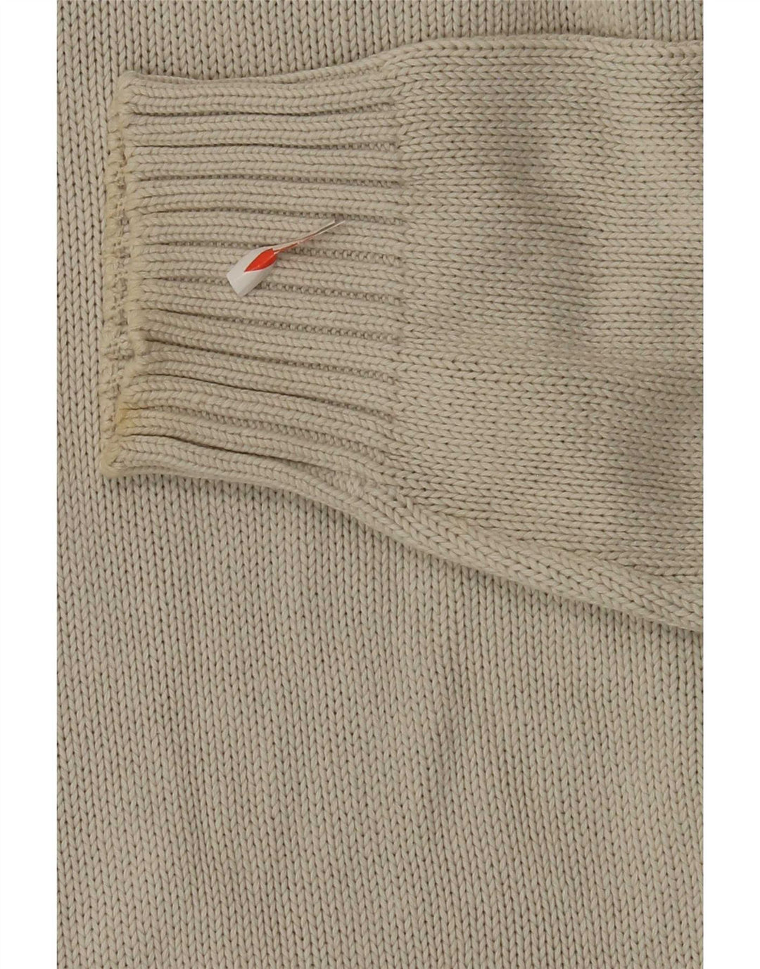 Murphy & Nye Pull Col Zippé Homme Coton Beige Moyen