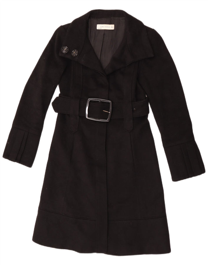 Zara Manteau Femme UK 6 XS Noir