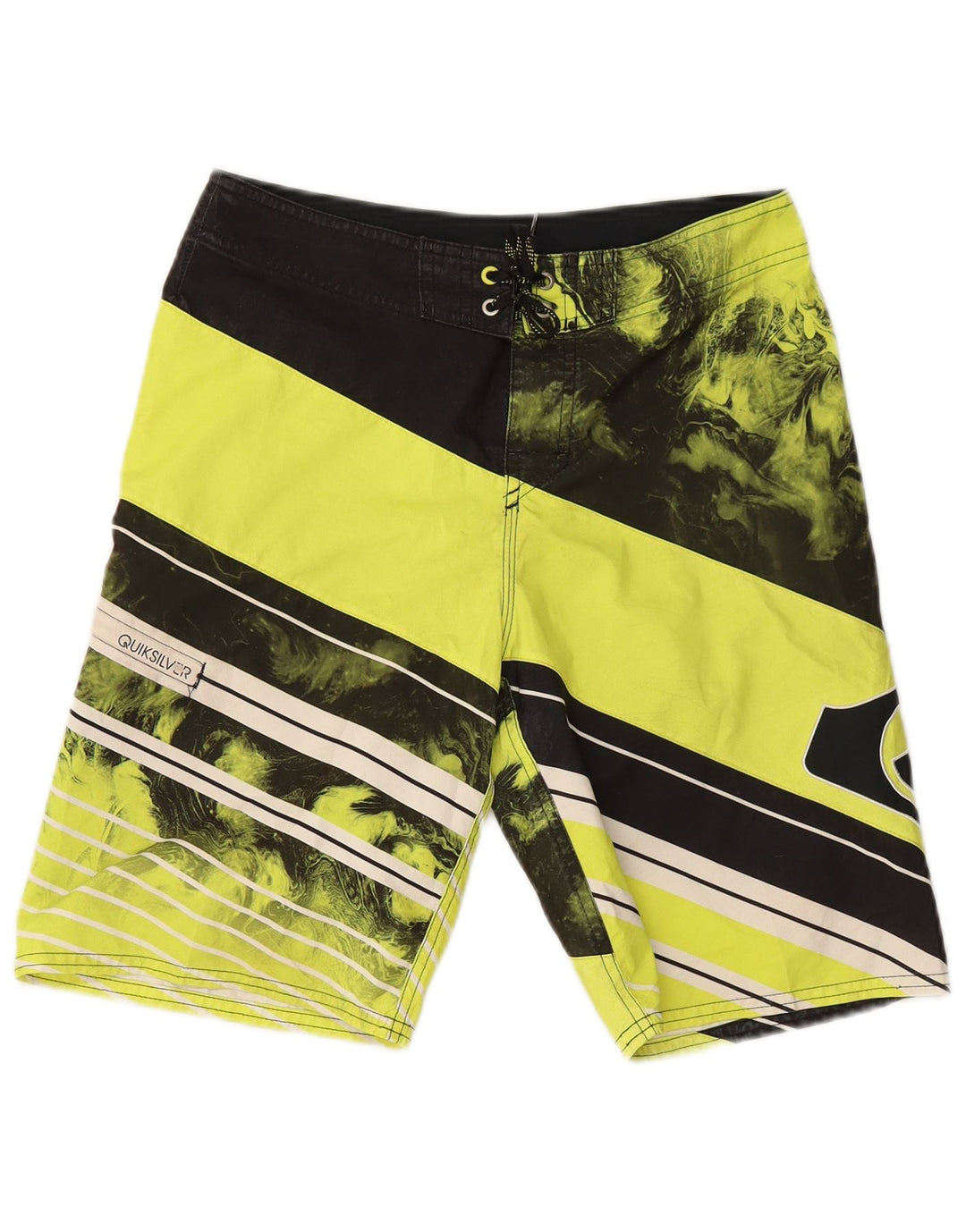 QUIKSILVER Mens Swimming Shorts Medium Yellow Colourblock