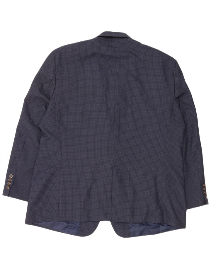 Chaps Veste Blazer Homme EU 50 Grand Bleu Marine Pied-de-Poule Polyester