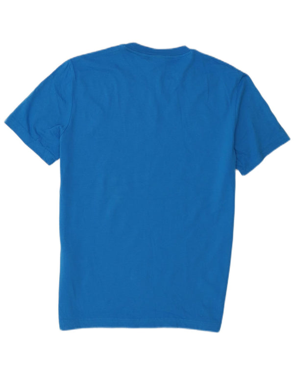 Champion Mens Graphic T-Shirt Top Small Blue Cotton