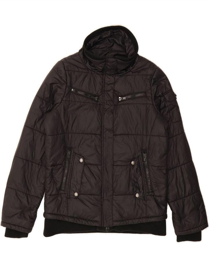 MUSTANG Womens Padded Jacket UK 18 XL Black Polyamide Vintage Mustang and Second-Hand Mustang from Messina Hembry 