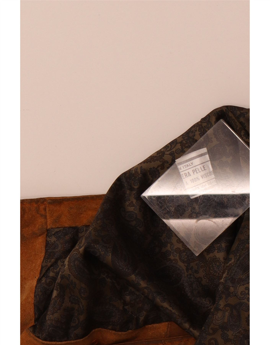gilet en daim vintage pour homme petit cuir marron