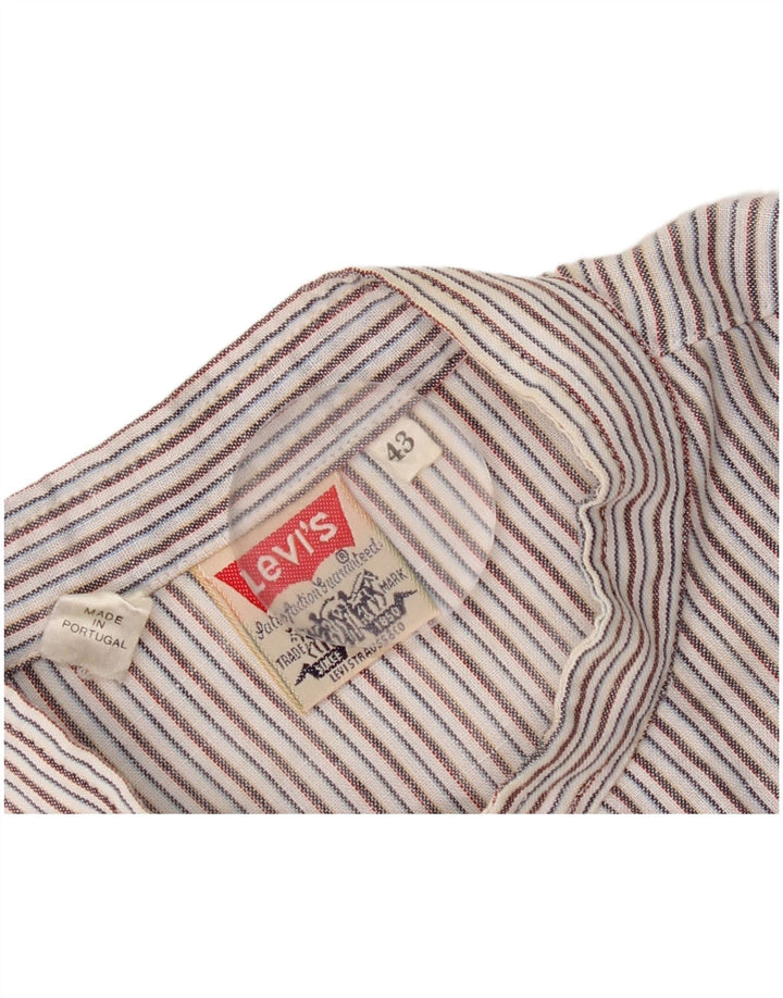 Levi's Chemise Homme Taille 43 Grand Coton Rayé Multicolore