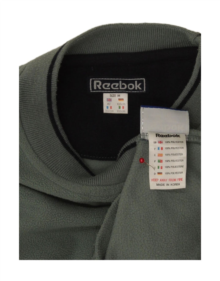 Reebok Pull polaire pour homme UK 40 Vert moyen Polyester
